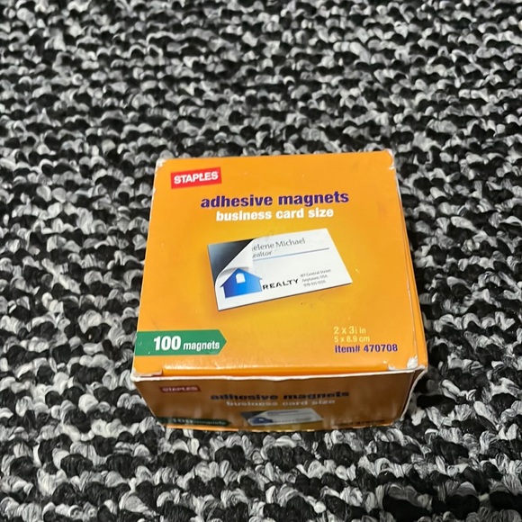 Staples Office Adhesive Business Card Size Poshmark